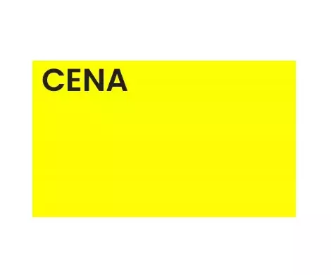 Zdjęcie produktu ROLKA CENOWA STANDARD, "B" 50X30, żółta, a'5